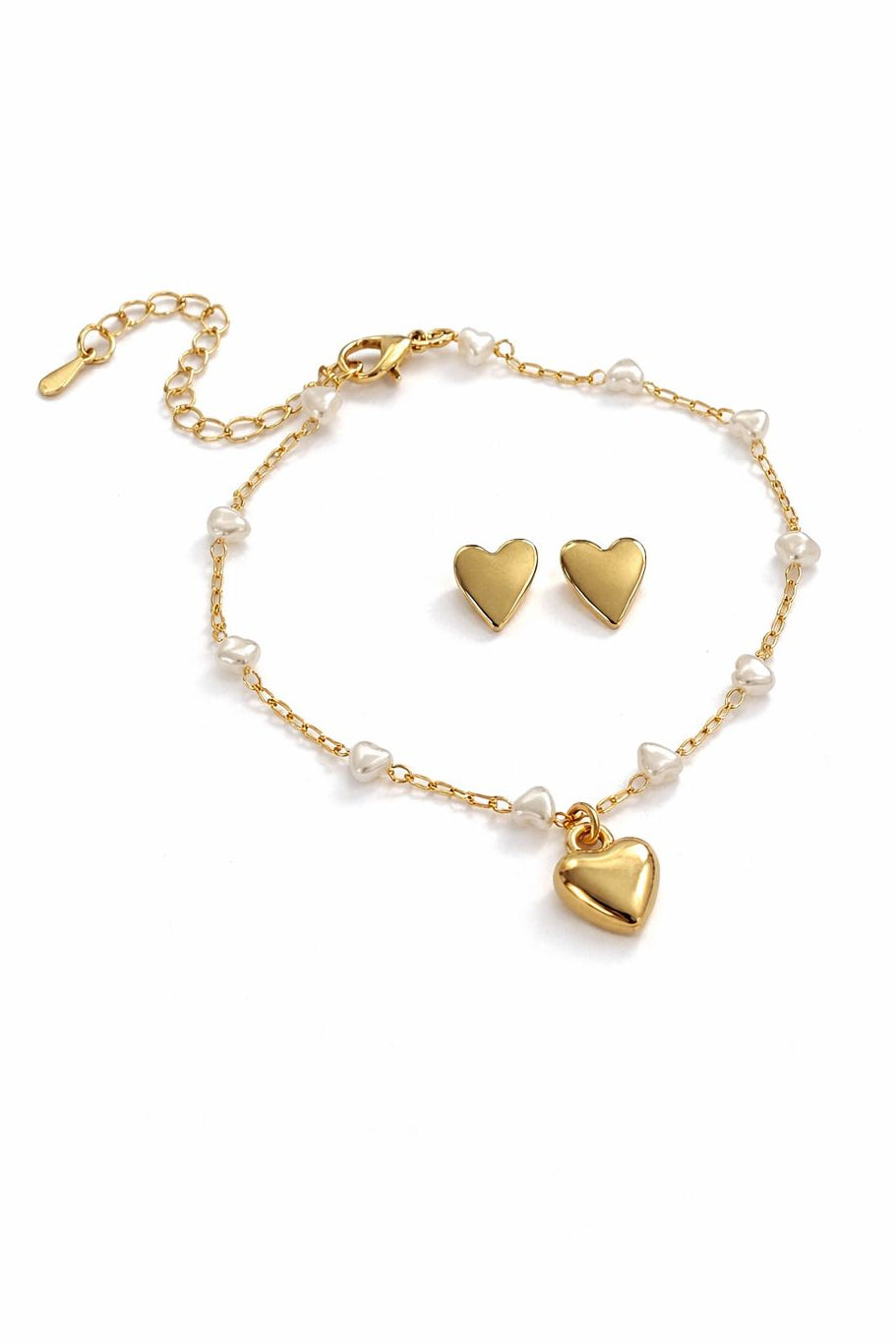LOOK PRONTO THAÍNA Brinco + Pulseira + Pingente