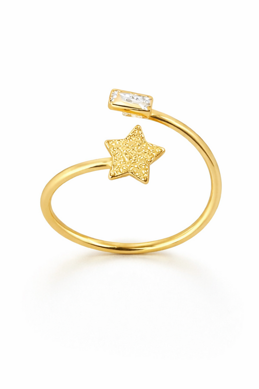 ANELregulável ESTRELA COM PEDRA